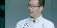 Mike Elliott, Technischer Direktor, bei der Präsentation des Mercedes F1 W13 E Performance am 18. Februar in Brackley