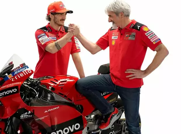 Francesco Bagnaia, Gigi Dall'Igna Titel-Bild zur News: Francesco Bagnaia, Gigi Dall'Igna