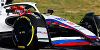 Nikita Masepin im Haas VF-22 bei dessen Shakedown vor der Formel-1-Saison 2022 in Barcelona
