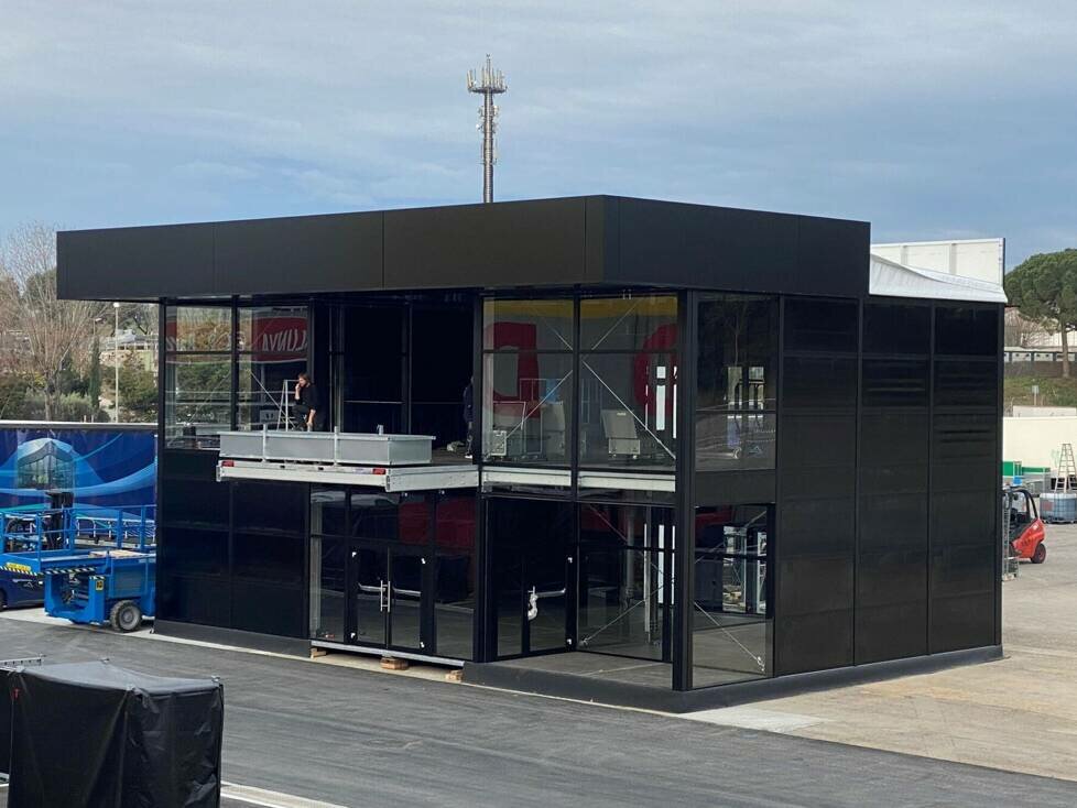 Formel-1-Motorhome in Barcelona