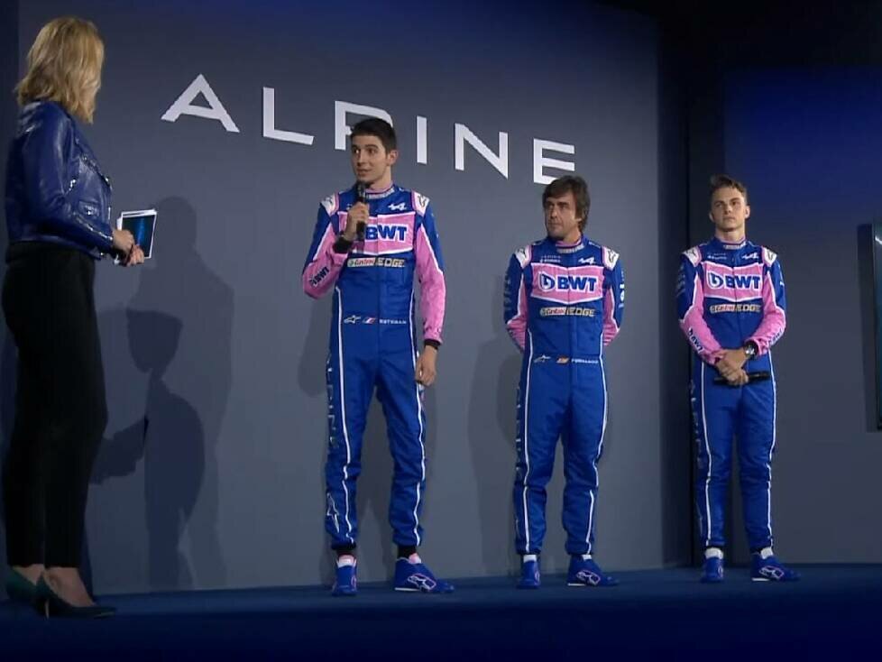 Esteban Ocon, Fernando Alonso, Oscar Piastri