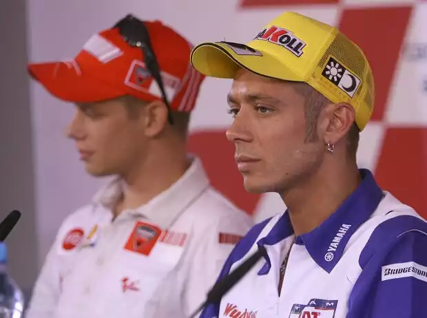 Valentino Rossi; Casey Stoner Titel-Bild zur News: Valentino Rossi; Casey Stoner