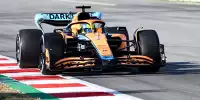 Lando Norris am ersten Tag der Wintertests 2022 in Barcelona im neuen McLaren MCL36