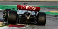 Lewis Hamilton (Mercedes W13) bei den Testfahrten der Formel 1 in Barcelona 2022