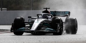 F1-Test Barcelona: Lewis Hamilton vier Zehntelsekunden vor Red Bull