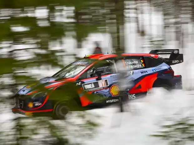 Thierry Neuville im Hyundai i20 N Rally1 bei der Rallye Schweden 2022 Titel-Bild zur News: Thierry Neuville im Hyundai i20 N Rally1 bei der Rallye Schweden 2022