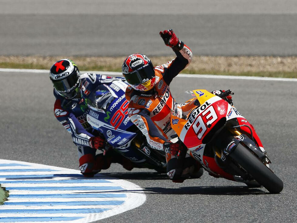 Marc Marquez und Jorge Lorenzo beim GP Spanien 2014 in Jerez