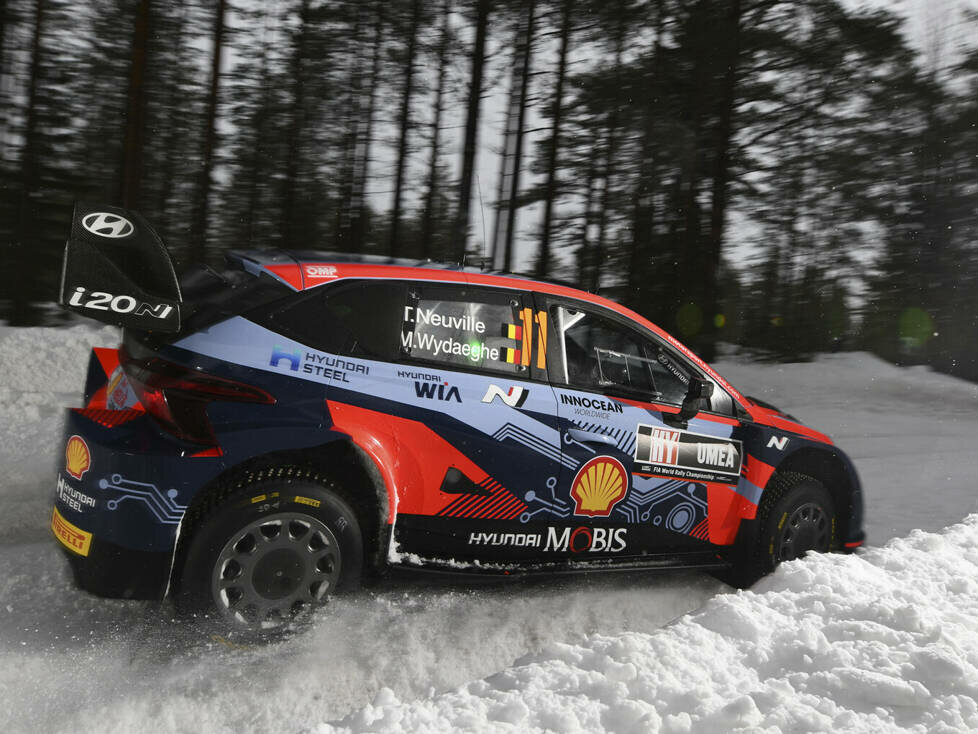 Thierry Neuville im Hyundai i20 N Rally1 bei der Rallye Schweden 2022