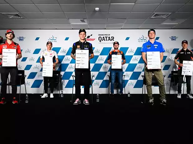 Francesco Bagnaia, Fabio Quartararo, Joan Mir, und Marc Marquez, Brad Binder, Maverick Vinales Titel-Bild zur News: Francesco Bagnaia, Fabio Quartararo, Joan Mir, und Marc Marquez, Brad Binder, Maverick Vinales