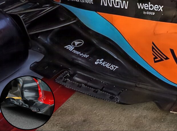 Der Unterboden des McLaren MCL36