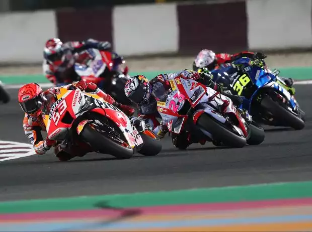 Marc Marquez, Enea Bastianini Titel-Bild zur News: Marc Marquez, Enea Bastianini