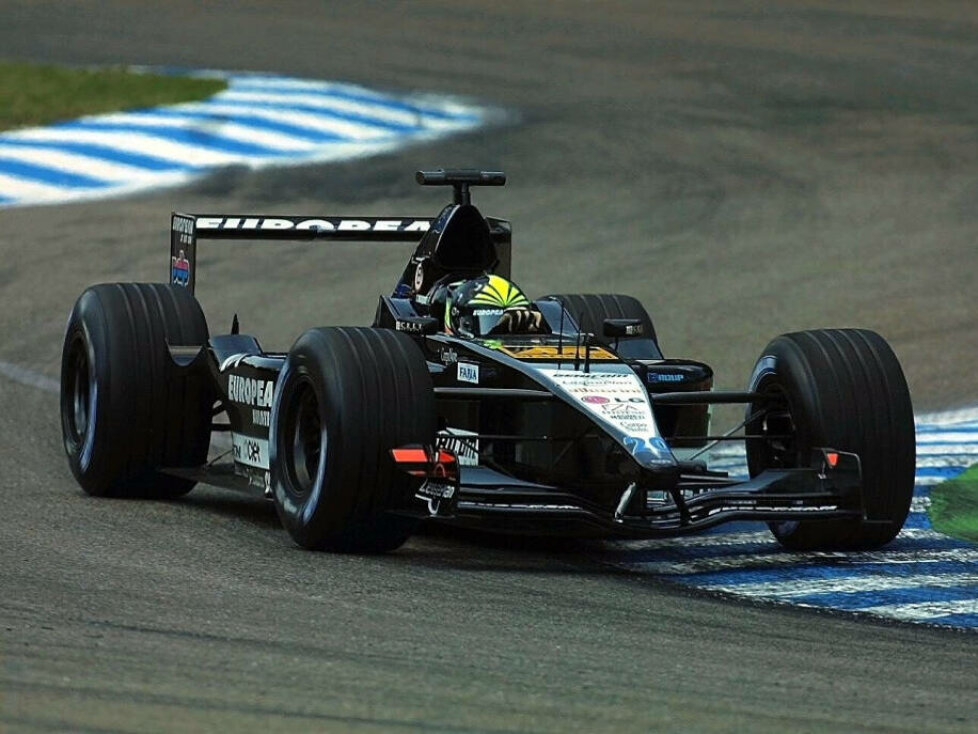 Tarso Marques als Minardi-Pilot beim F1-Rennen in Hockenheim 2001