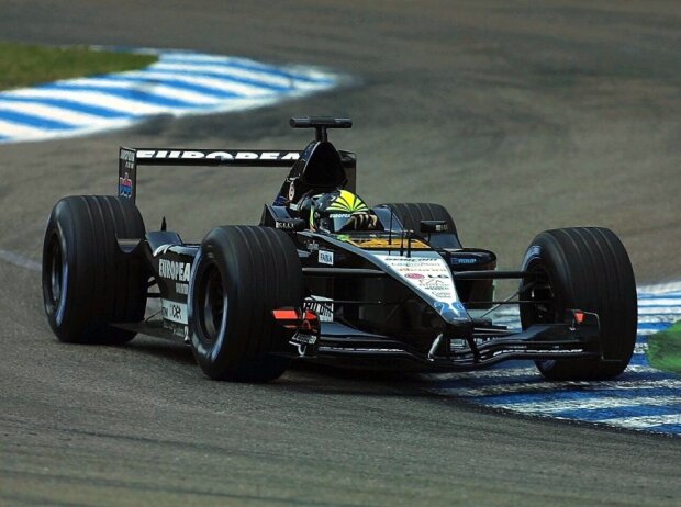 Tarso Marques als Minardi-Pilot beim F1-Rennen in Hockenheim 2001 Tarso Marques als Minardi-Pilot beim F1-Rennen in Hockenheim 2001