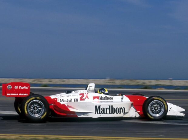 Tarso Marques als Penske-Pilot beim CART-Rennen in Cleveland 1999 Tarso Marques als Penske-Pilot beim CART-Rennen in Cleveland 1999
