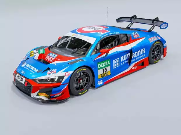 #15 Rutronik-Audi von Patric Niederhauser, Luca Engstler für das ADAC GT Masters 2022 Titel-Bild zur News: #15 Rutronik-Audi von Patric Niederhauser, Luca Engstler für das ADAC GT Masters 2022