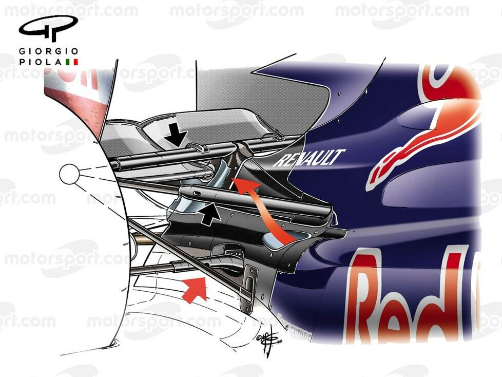 Red Bull RB9: Beam-Wing an der Hinterachse