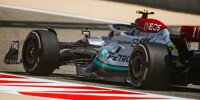 Lewis Hamilton (Mercedes W13) bei den Formel-1-Testfahrten 2022 in Bahrain