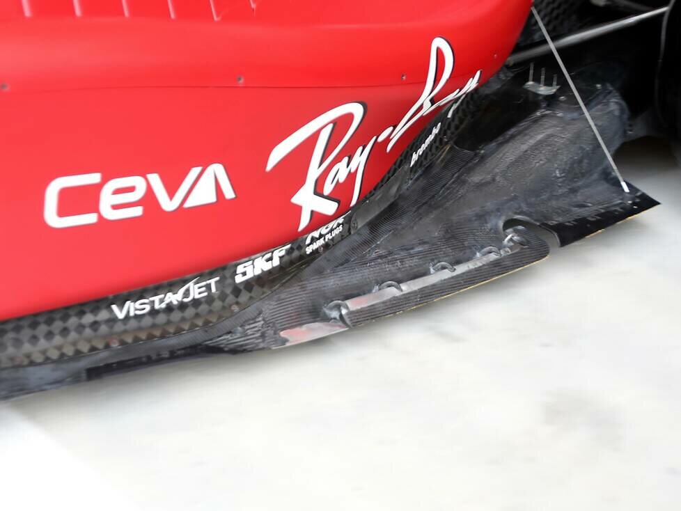 Unterboden-Detail am Ferrari F1-75 in der zweiten Woche der Formel-1-Wintertests 2022