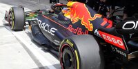 Der Red Bull RB18 mit dem Update am letzten Tag der Wintertests vor der Formel-1-Saison 2022