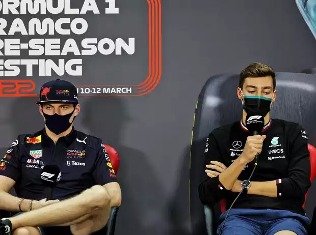 Max Verstappen, George Russell Titel-Bild zur News: Max Verstappen, George Russell