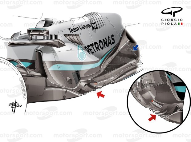Unterboden am Mercedes W13 Unterboden am Mercedes W13