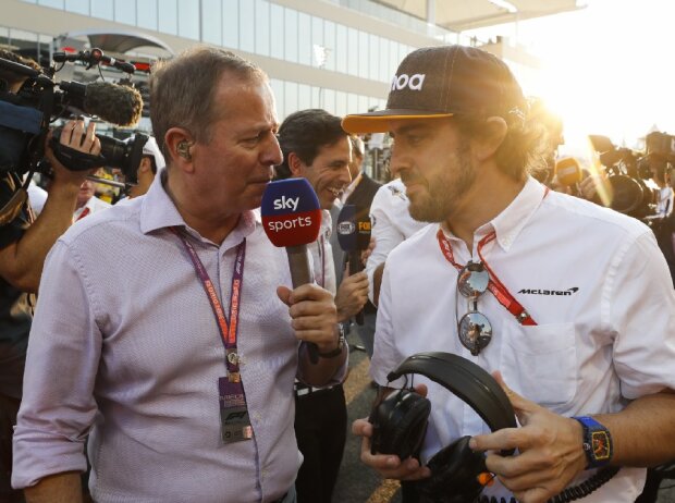 Titel-Bild zur News: Martin Brundle, Fernando Alonso