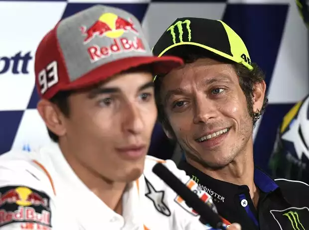Marc Marquez, Valentino Rossi Titel-Bild zur News: Marc Marquez, Valentino Rossi