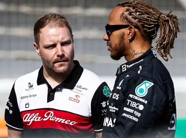 Titel-Bild zur News: Valtteri Bottas, Lewis Hamilton