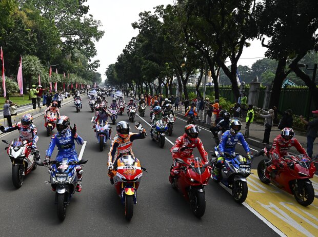 Parade Motor MotoGP di Jakarta