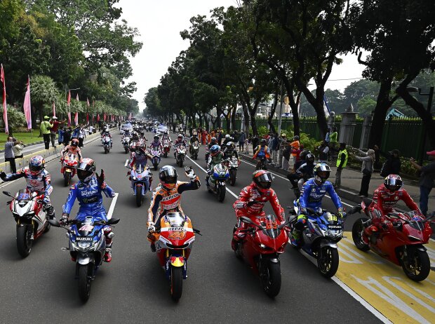 Titel-Bild zur News: MotoGP Parade in Jakarta