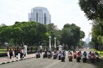 MotoGP-Parade in den Straßen Indonesiens