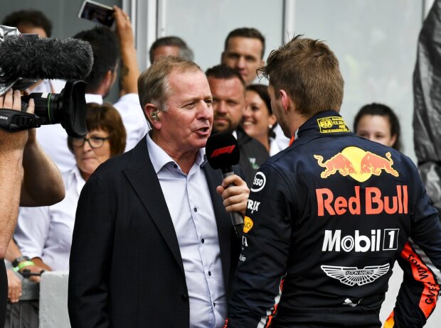 Titel-Bild zur News: Martin Brundle und Max Verstappen