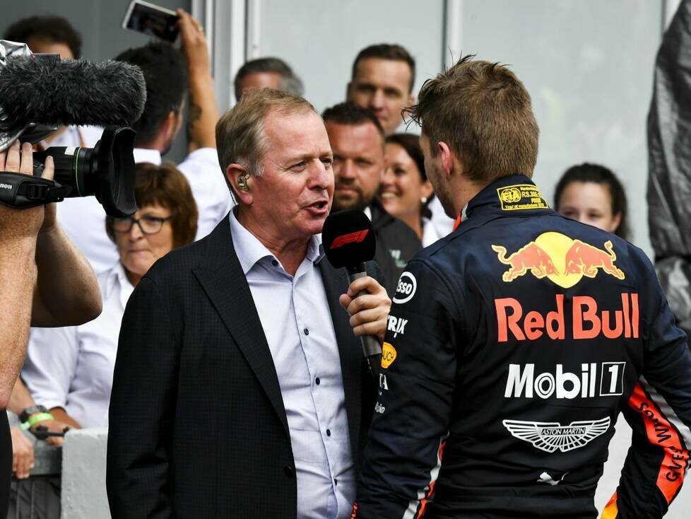 Martin Brundle und Max Verstappen