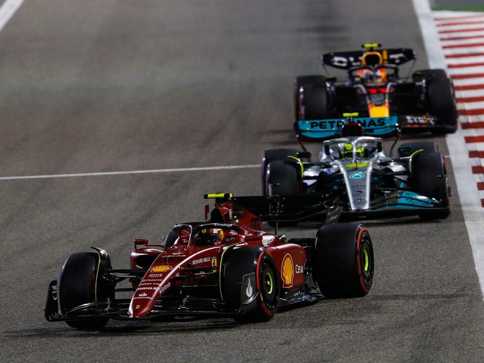 Carlos Sainz, Lewis Hamilton, Sergio Perez