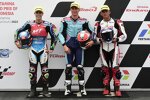 Carlos Tatay (PrüstelGP), Diogo Moreira (MSI) und Mario Aji (Honda Asia) 