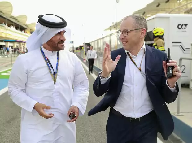 Mohammed bin Sulayem und Stefano Domenicali Titel-Bild zur News: Mohammed bin Sulayem und Stefano Domenicali