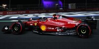 Carlos Sainz im Ferrari F1-75 beim Qualifying in Dschidda 2022