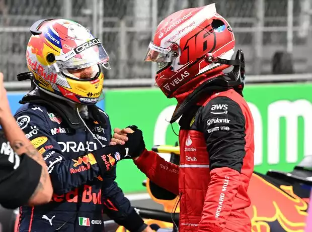 Charles Leclerc, Sergio Perez Titel-Bild zur News: Charles Leclerc, Sergio Perez