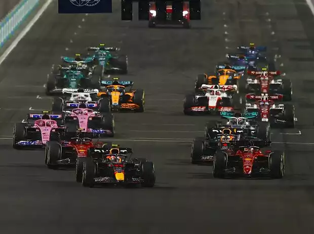 Titel-Bild zur News: Sergio Perez, Charles Leclerc, Max Verstappen, Carlos Sainz