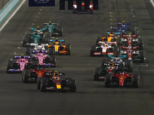 Titel-Bild zur News: Sergio Perez, Charles Leclerc, Max Verstappen, Carlos Sainz