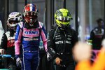 Lewis Hamilton (Mercedes) und Esteban Ocon (Alpine) 