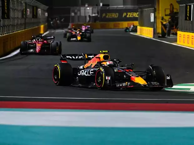 Sergio Perez, Charles Leclerc, Max Verstappen Titel-Bild zur News: Sergio Perez, Charles Leclerc, Max Verstappen