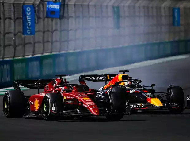 Charles Leclerc, Max Verstappen Titel-Bild zur News: Charles Leclerc, Max Verstappen