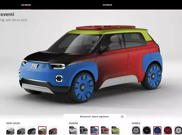 Fiat Centoventi Konfigurator Titel-Bild zur News: Fiat Centoventi Konfigurator