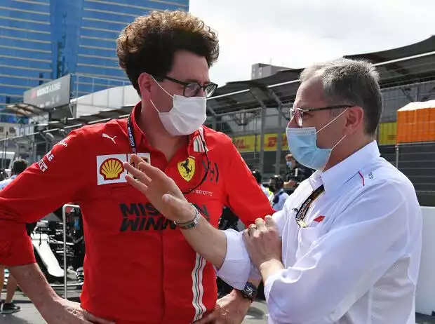 Mattia Binotto, Stefano Domenicali Titel-Bild zur News: Mattia Binotto, Stefano Domenicali