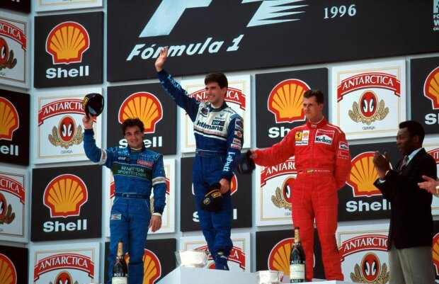 Jean Alesi Damon Hill Michael Schumacher  ~Jean Alesi, Damon Hill und Michael Schumacher ~ 