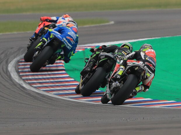 Acción de MotoGP en Termas de Rio Hondo en Argentina