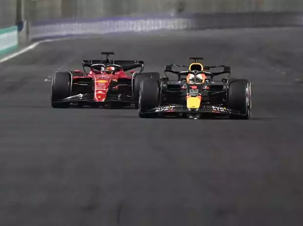 Max Verstappen, Charles Leclerc Titel-Bild zur News: Max Verstappen, Charles Leclerc