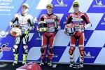 Sergio Garcia (Aspar), Ayumu Sasaki (Max Racing) und Izan Guevara (Aspar) 
