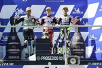 Dennis Foggia (Leopard), Sergio Garcia (Aspar) und Ayumu Sasaki (Max Racing) 